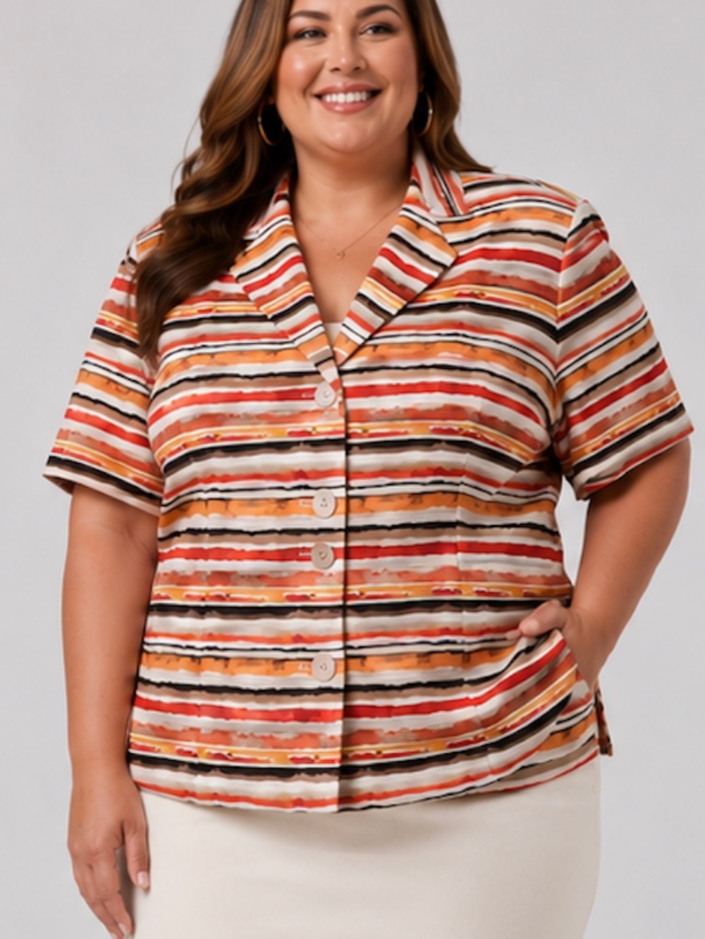 Le Suit Short Sleeved Blazer and Skirt Size 20W